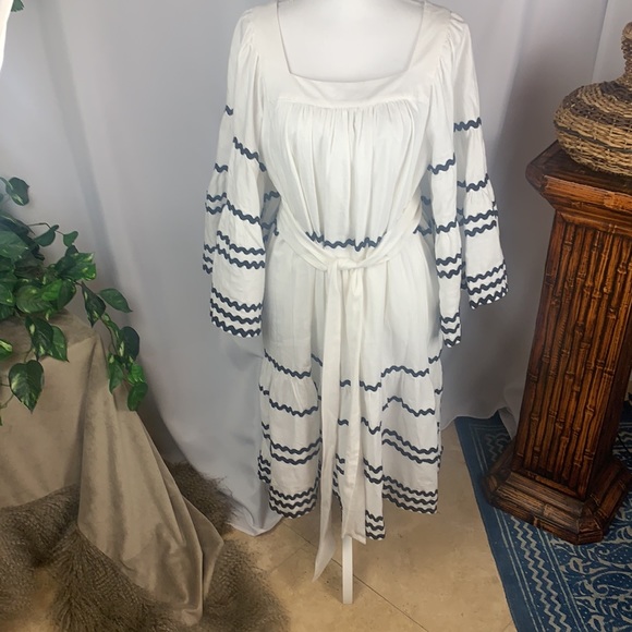 Lisa Marie Fernandez for Target Ric Rac Flare Sleeve Black and White Dress - Picture 10 of 16